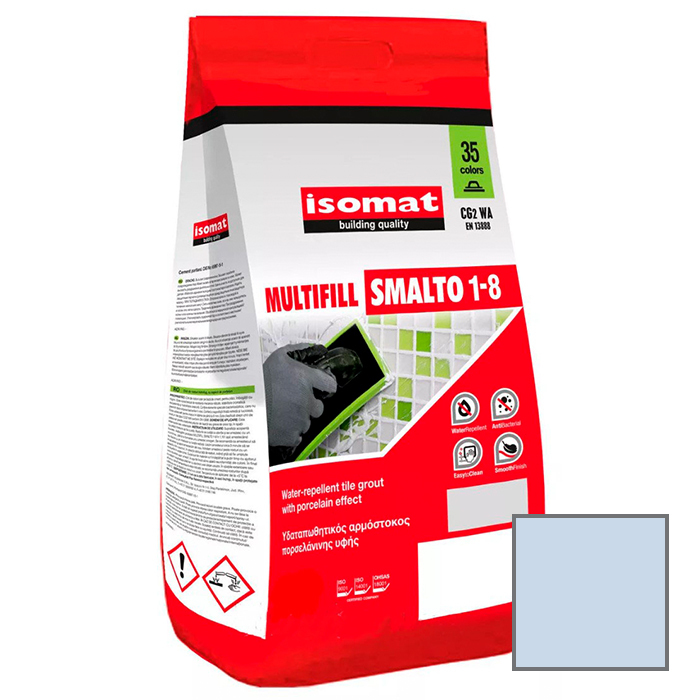 Затирка для плитки Isomat Multifill Smalto 1-8 №25 Крокус 2 кг25 крокус, 01 Белый, 02 Черный, 03 серый, 04 перламутрово-серый, 05 светло-серый, 06 багама-бежевый, 07 красно-коричневый, 08 коричневый, 09 светло-коричневый, 10 темно-серый, 11 слоновая кость, 13 красный, 15 манхеттен серый, 16 светлая охра, 17 анемон, 18 перламутрово-бежевый, 19 мокко, 20 марун, 21 карамель, 29 серебряно-серый, 30 цементно-серый, 31 керамик, 32 синий миконос, 40 тёмно-коричневый, 41землянисто-коричневый, 42 серовато-бежевый, 43 оливковый зеленый, 44 желтовато-коричневый, 45 песочный, 46 серовато-синий, 47 сиреневый, 48 лимонный желтый, 49 бирюзовый