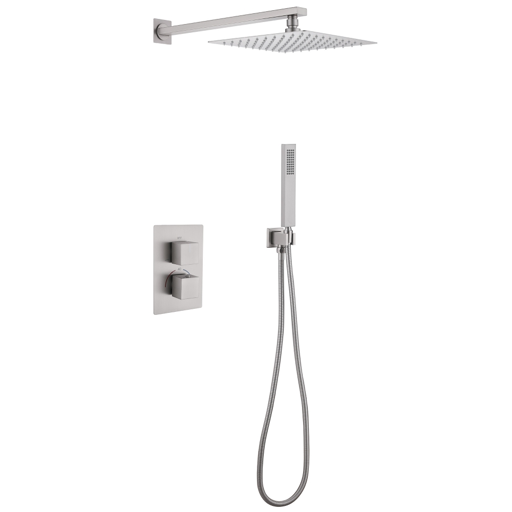 Душевая система ABBER Daheim AF8251SP скрытого монтажа без излива, термостат, сатин в строительном магазине