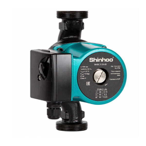 Циркуляционный насос, Shinhoo BASIC S 15-6S 130 71211012 в строительном магазине