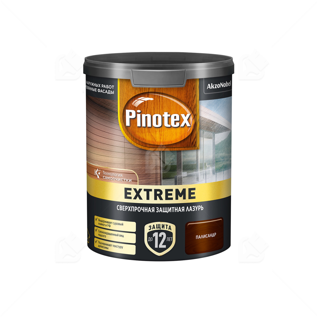 Пропитка Pinotex Extreme для дерева палисандр, 0,9 л