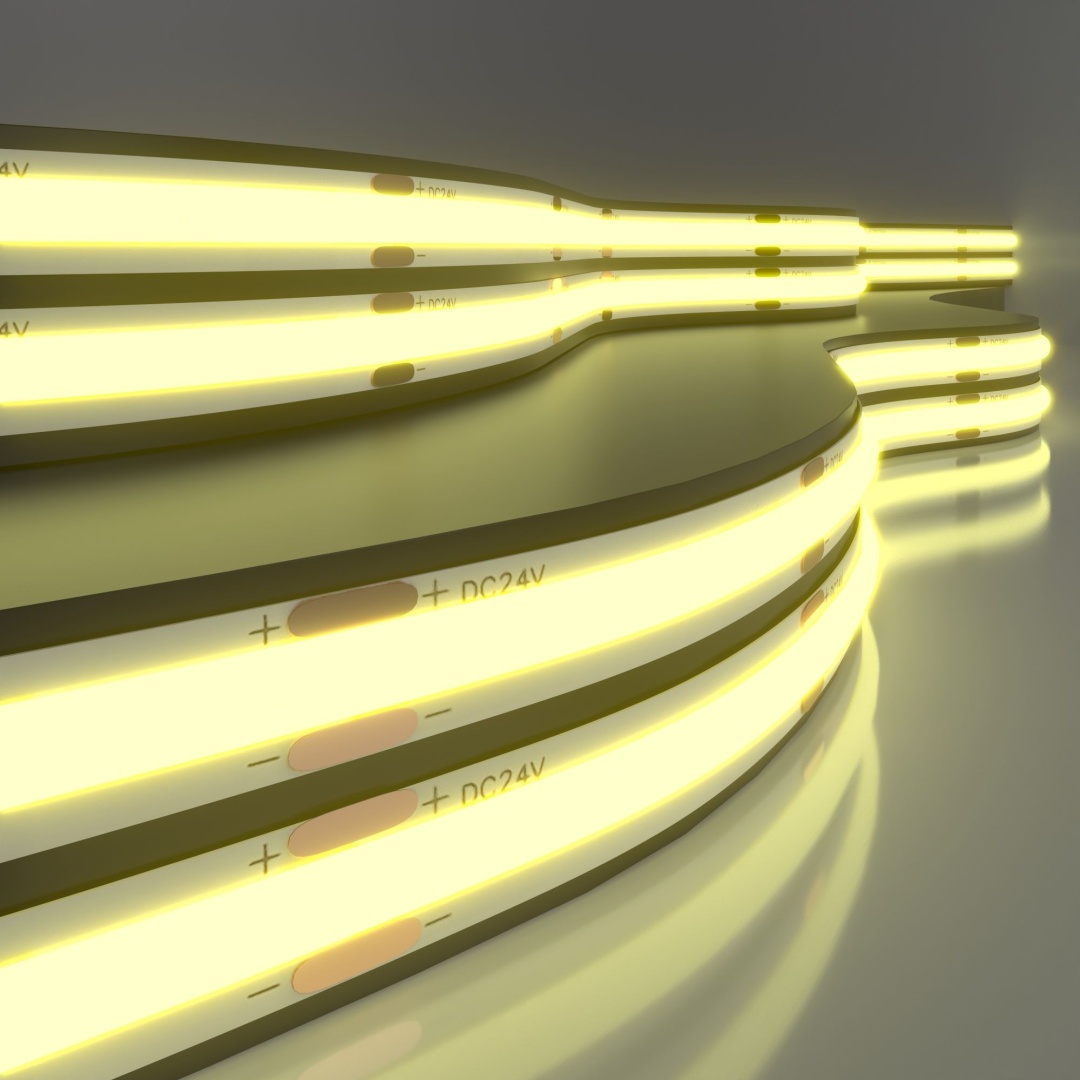 Светодиодная лента 24 В 11 Вт/м 352 Led/м COB IP20, теплый белый 3300K, 5 м Лента светодиодная 24V 11W 352Led COB IP20 теплый белый, 5м в строительном магазине