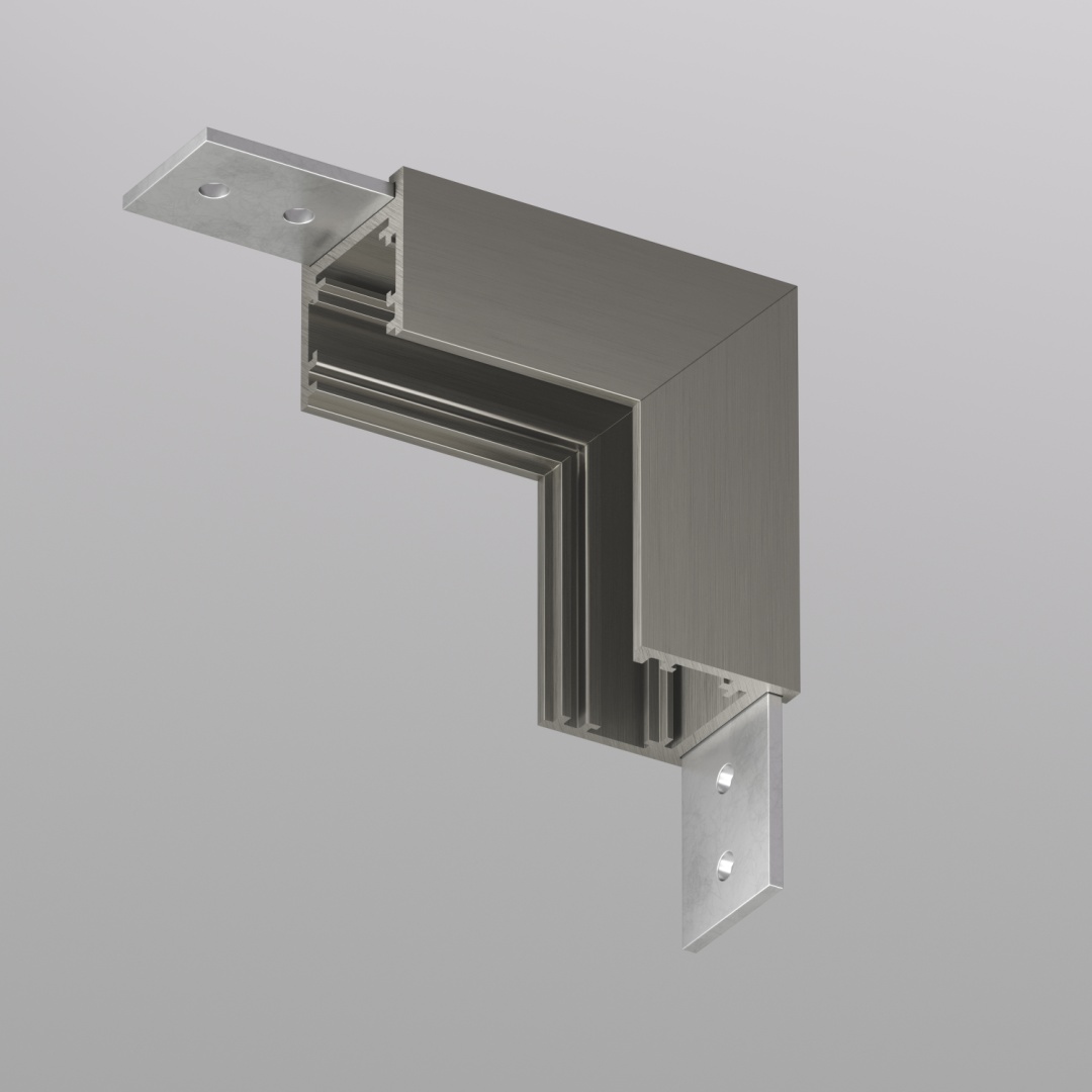 TR5732-DN Угловой элемент для трека SHINE BASE 90° стена-потолок, темный никель, алюминий в строительном магазине