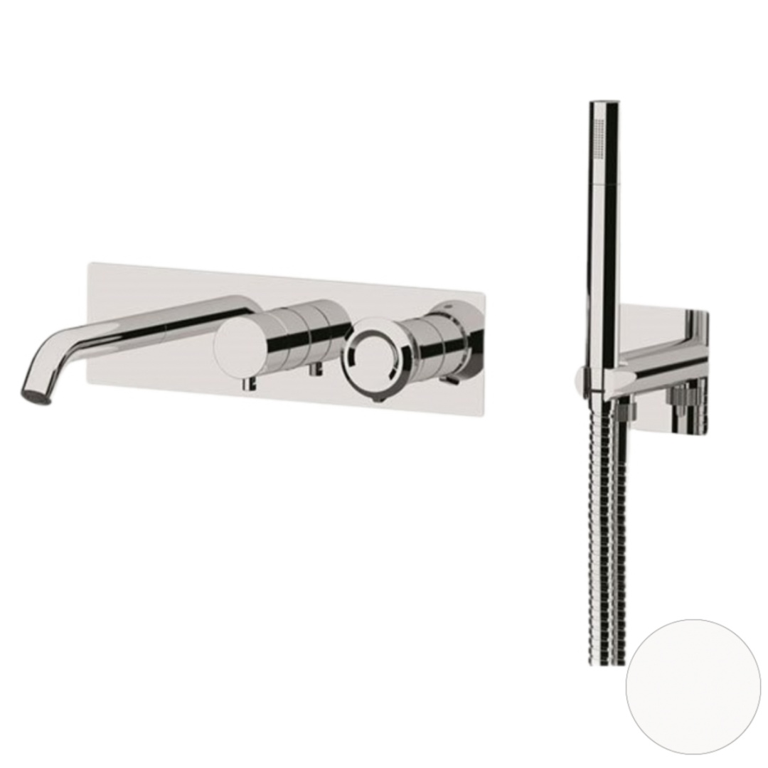 Смеситель для ванны Remer Element ET53D2BO, белый матовый в строительном магазине