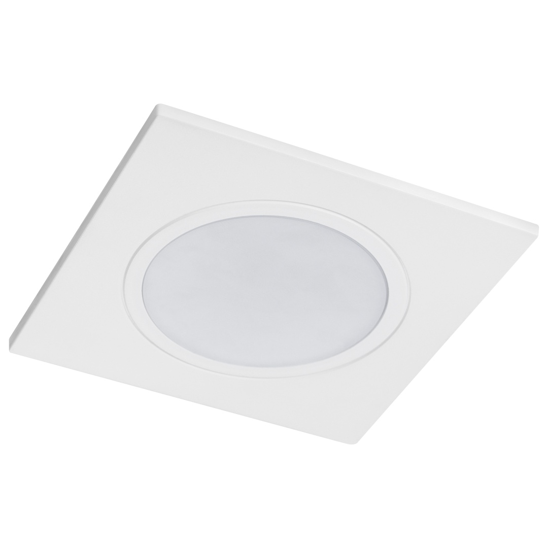 012816 Рамка (светильник) PVC д/LED-модулей 941хх и LED-ламп D50мм PIANO QUAD БЕЛЫЙ IP65 в строительном магазине