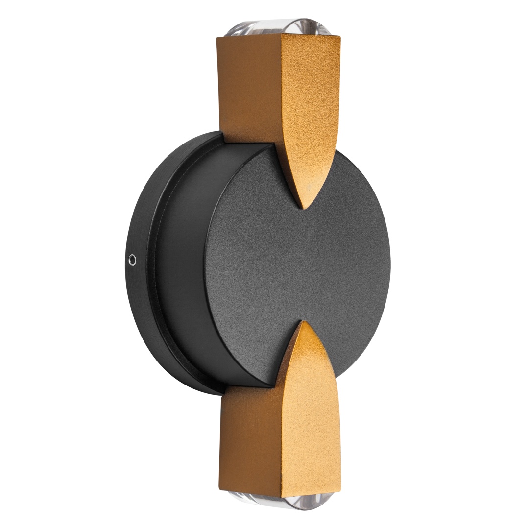 380623 Светильник DITO 2х1W LED 220LM G ЧЕРНЫЙ/ЗОЛОТО 4000K в строительном магазине