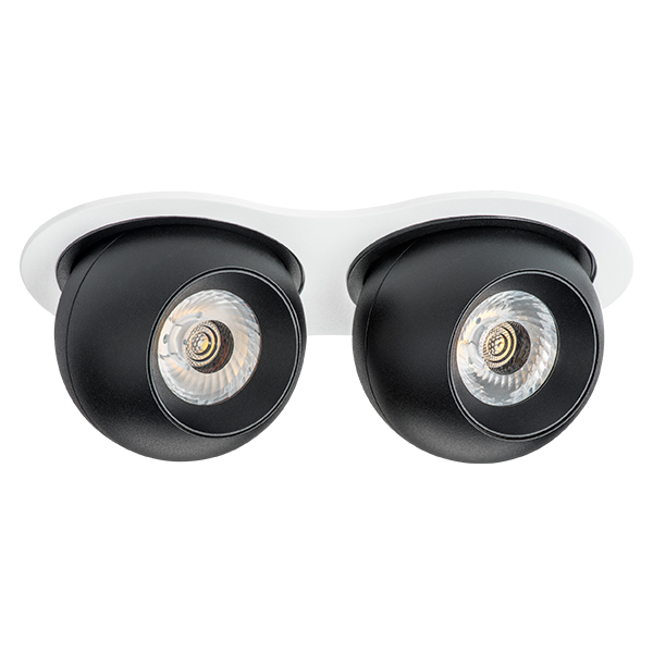 i6267474 Светильник INTERO LED 9W*2 850LM*2 24G БЕЛЫЙ/ЧЕРНЫЙ 4000K (217626+217074+217074) в строительном магазине
