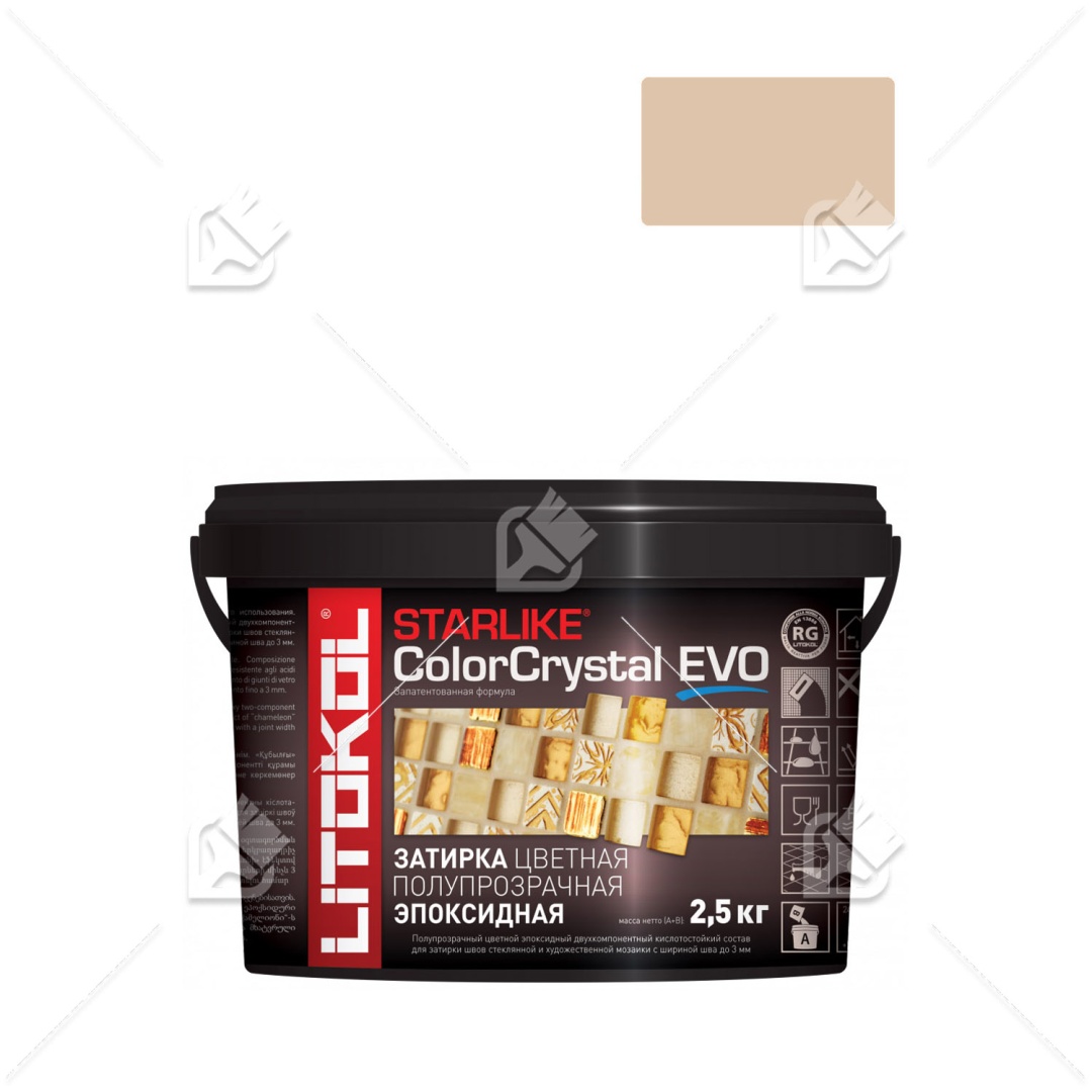 Затирка Litokol Starlike ColorCrystal Evo S.825 2,5 кг.