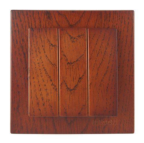 Выкл. 3-кл. СУ , TOURAN WOOD в строительном магазине