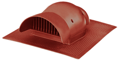 Krovent KTV кровельный вентиль на гибкую черепицу красный (RAL 3009)