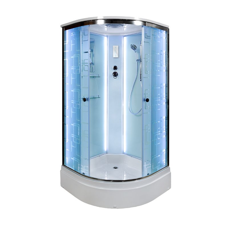 Душевая кабина Deto EM 2710 LED с led подсветкой в строительном магазине