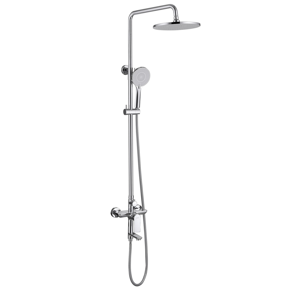 Душевая стойка ABBER Weiss Insel AF8016N с изливом, хром в строительном магазине