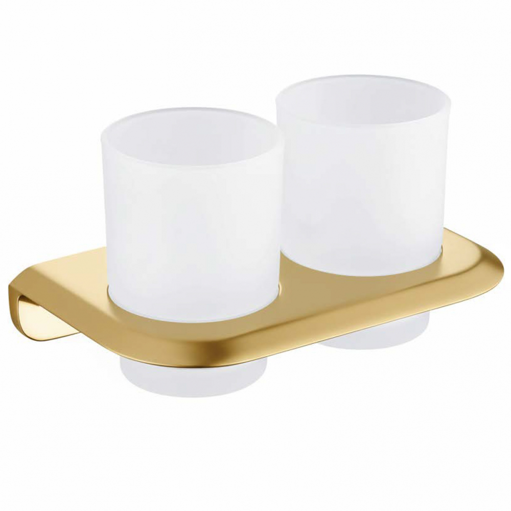 Стакан двойной для зубных щеток ABBER Nord AA1557G золото матовое в строительном магазине