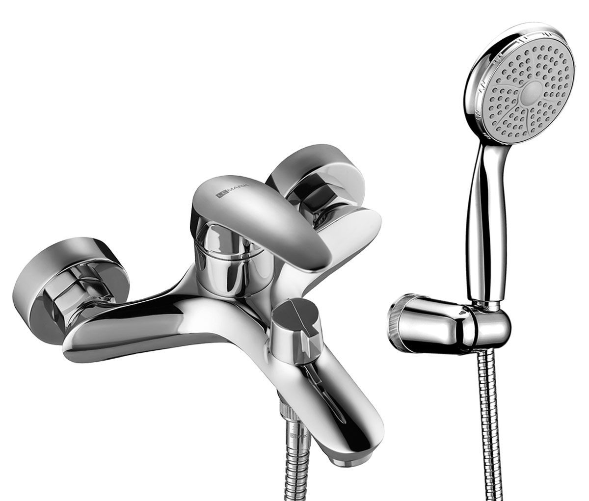 Смеситель для ванны Lemark Linara с коротким изливом, дивертор с кер. пласт., хром (LM0414C) в строительном магазине