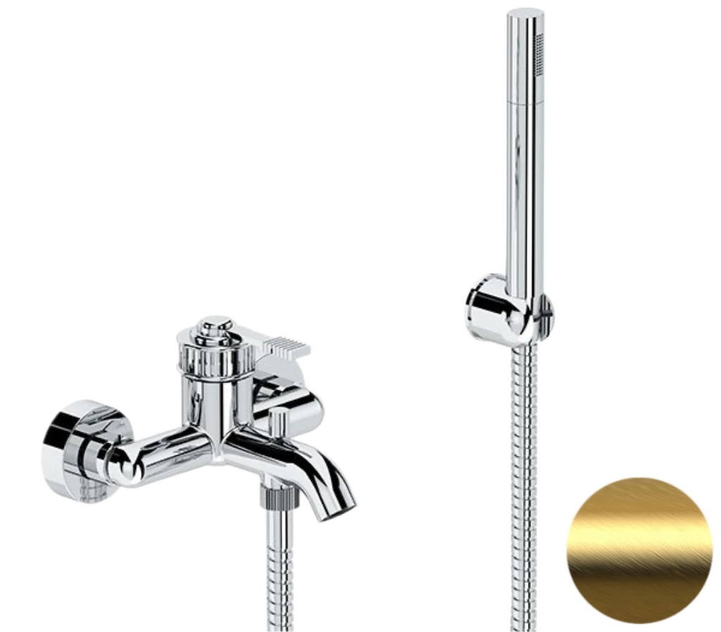 Смеситель для ванны Remer Atelier AL02BG, золото брашированное в строительном магазине