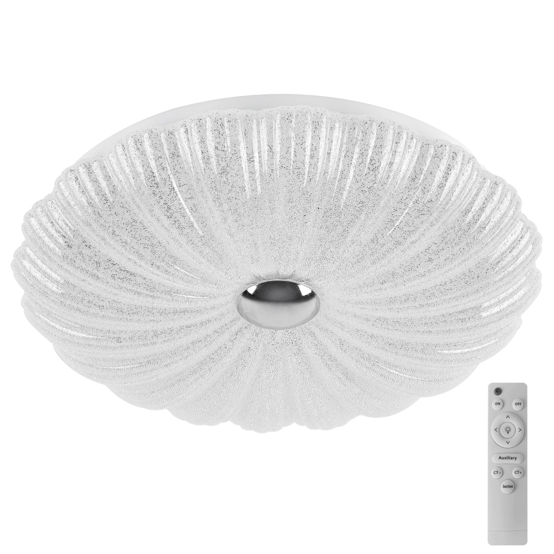 225660 Светильник настенно-потолочный ARCO SHELL 90W LED 4500LM ХРУСТАЛЬНЫЙ/ХРОМ/ЗОЛОТО 3000/4000/6000K в строительном магазине