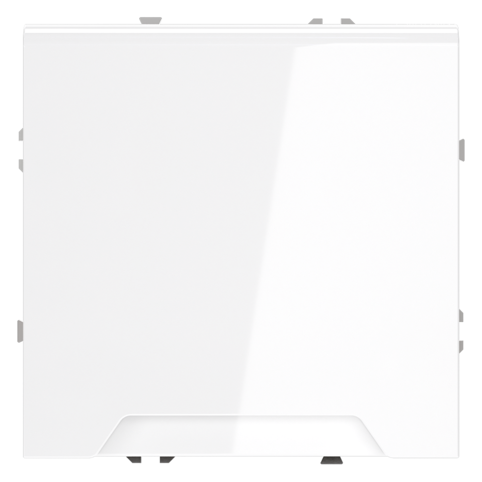 Розетка встраиваемая VOLTUM S70 с заземлением, защитными шторками и крышкой 16А, (белый глянцевый) в строительном магазине