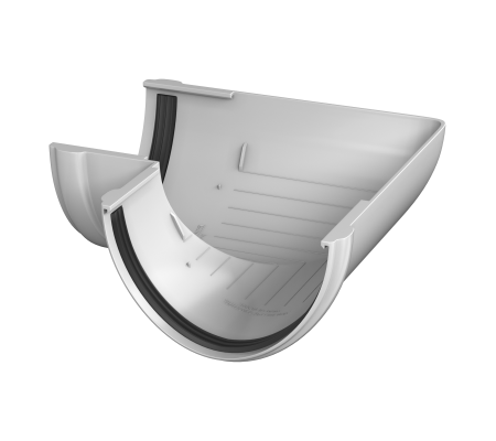 Угол Желоба 90 гр. ТехноНиколь Белый