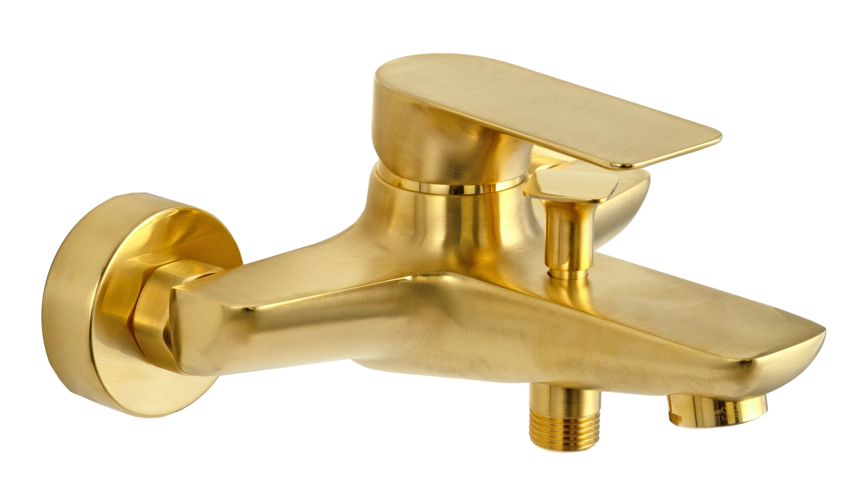 Смеситель для ванны Remer Infinity I05BG, золото брашированное в строительном магазине