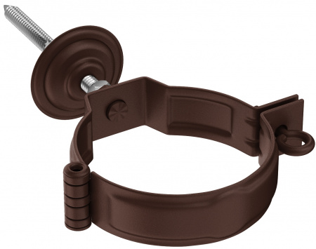 Комплект для крепления трубы Aquasystem Pural Matt RAL 8017 (Коричневый) 90/125
