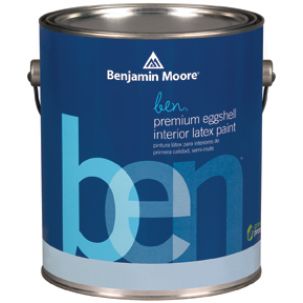 Краска интерьерная Бенжамин Мур Латексная самогрунтующаяся Benjamin Moore W 626 Ben Eggshel (яичная скорлупа) 3,8л в строительном магазине