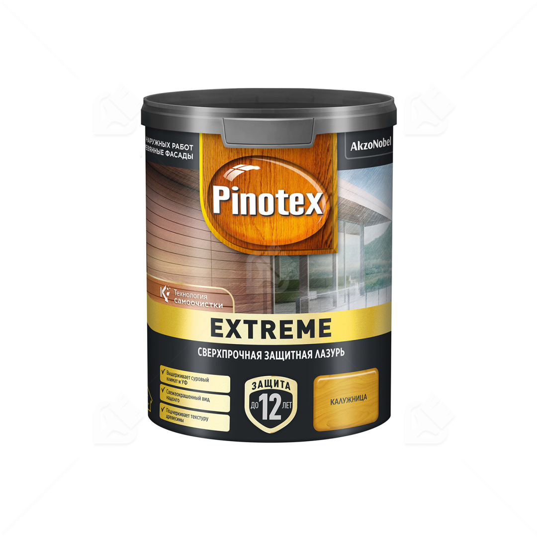 Пропитка Pinotex Extreme для дерева калужница, 0,9 л