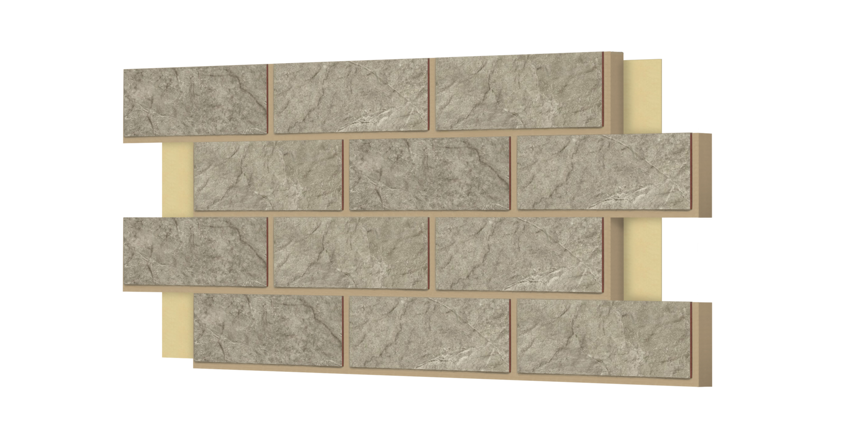 Цокольная термопанель ППУ CERRAD Torstone Grys 93,9 х 63,6