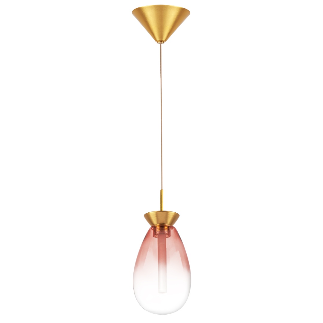 805112 Люстра COLORE LED 1х4W 220LM ЗОЛОТО/РОЗОВЫЙ 3000K в строительном магазине