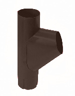 Тройник трубы Grand Line, 90 мм, RAL 8017 коричневый