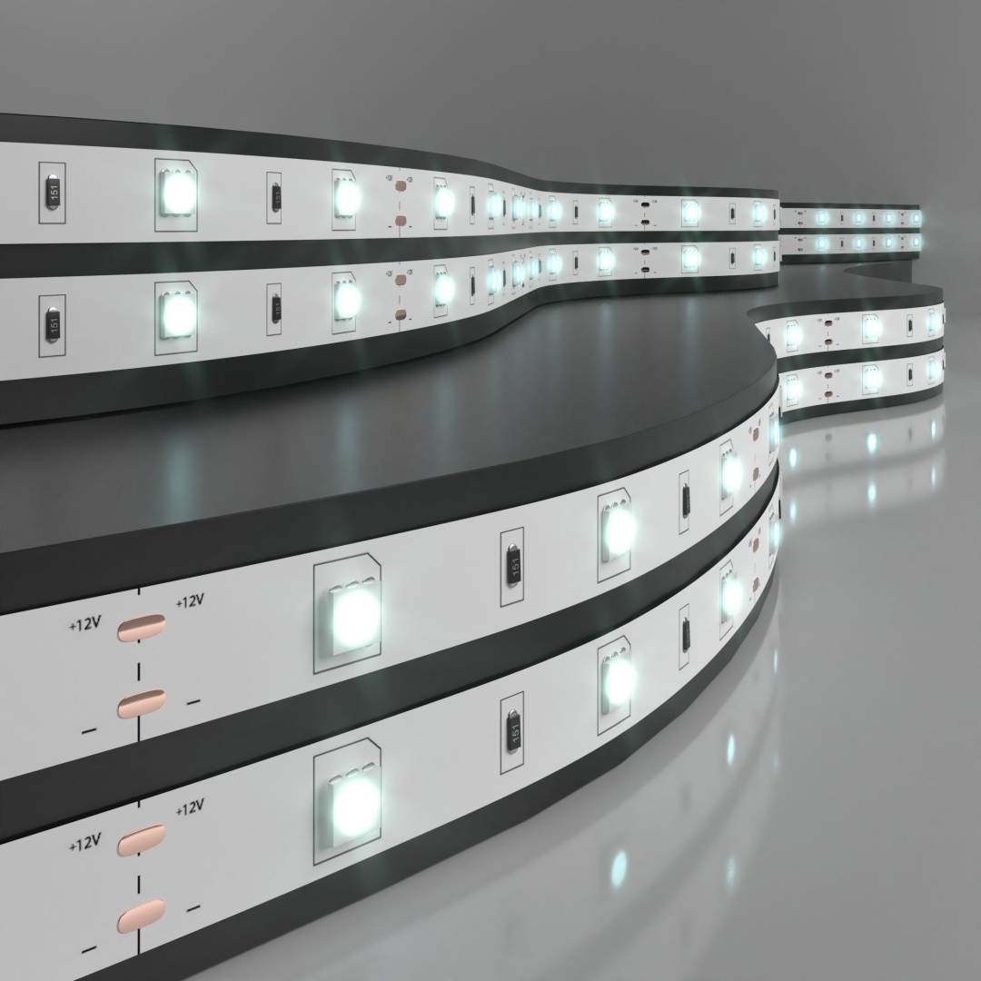 Светодиодная лента 12 В 7.2 Вт/м 30 Led/м 5050 IP20, холодный белый 6500К, 5 м Лента светодиодная 12V 7,2W 30Led 5050 IP20 холодный белый, 5м в строительном магазине