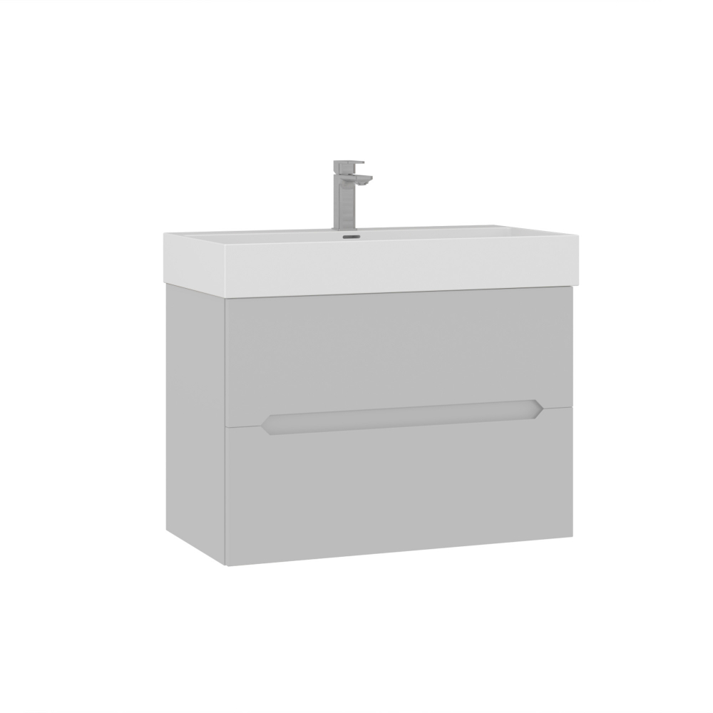 Тумба с раковиной ORKA Malta 80 подвесная, кашемировый матовый в строительном магазине