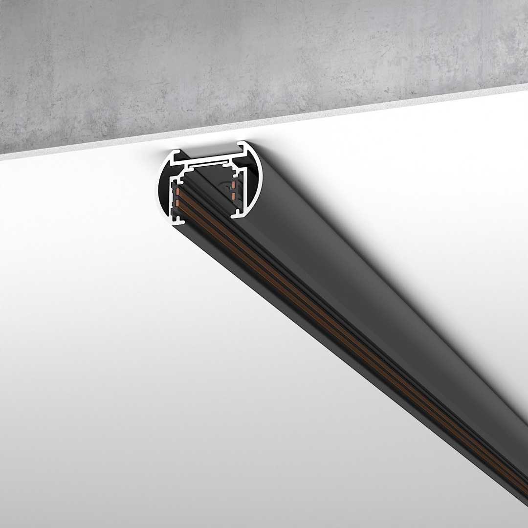 Шинопровод накладной черный 2 м Slim Magnetic 85133/00 в строительном магазине