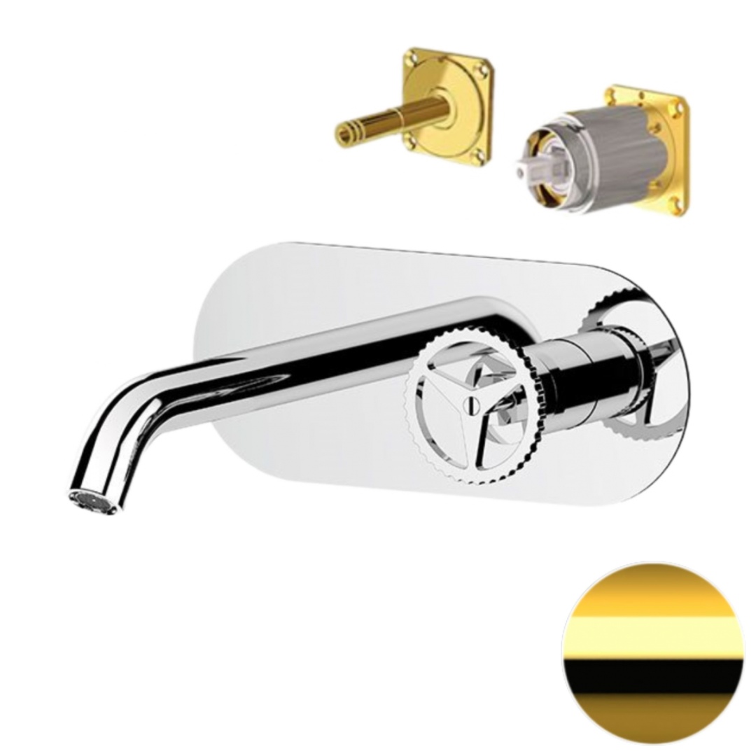 Смеситель для раковины Remer Chrono CH15KBDO, золото глянцевое в строительном магазине