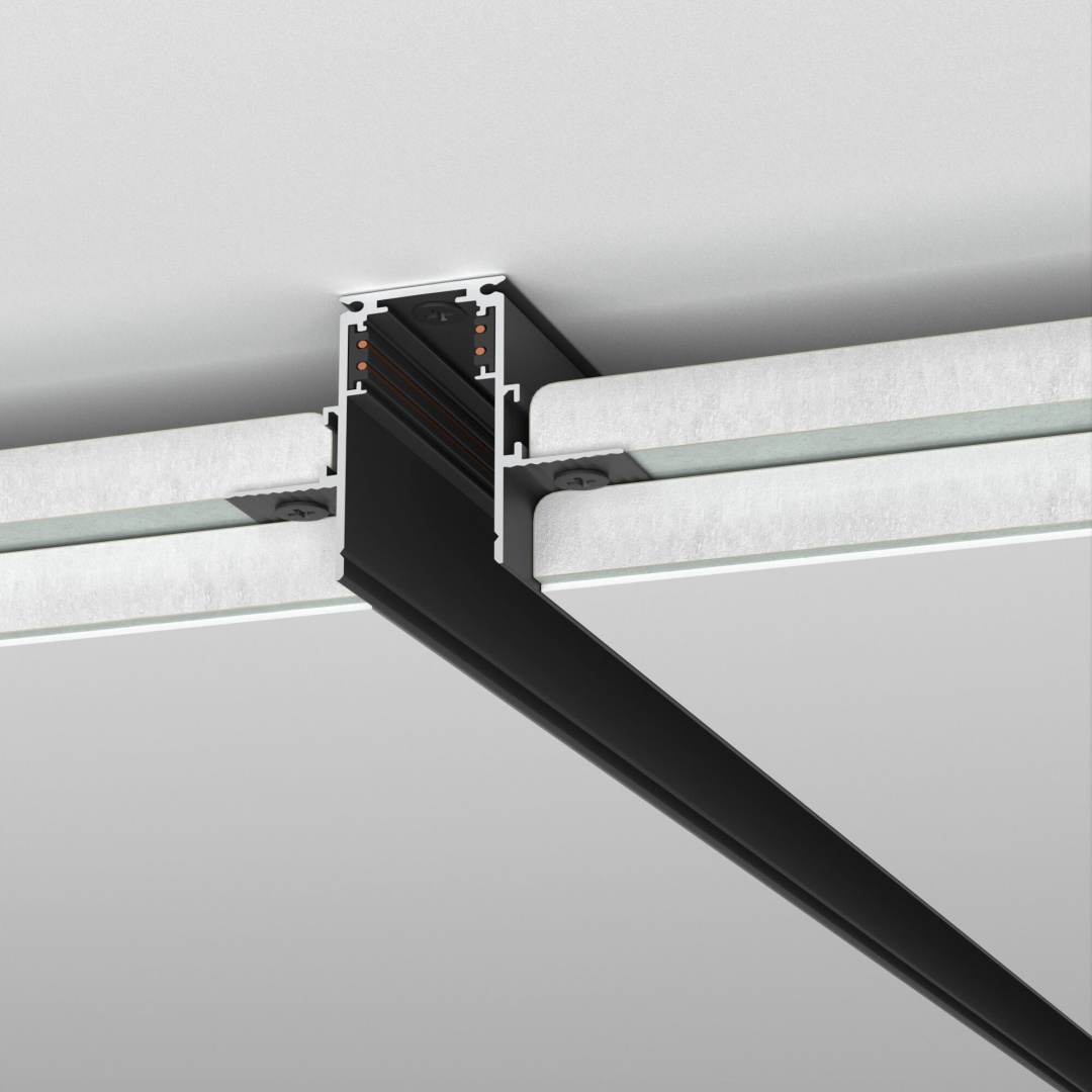 Slim Magnetic Шинопровод встраиваемый под ГКЛ 12,5мм (черный) (3м) 85208/00 85208/00 в строительном магазине