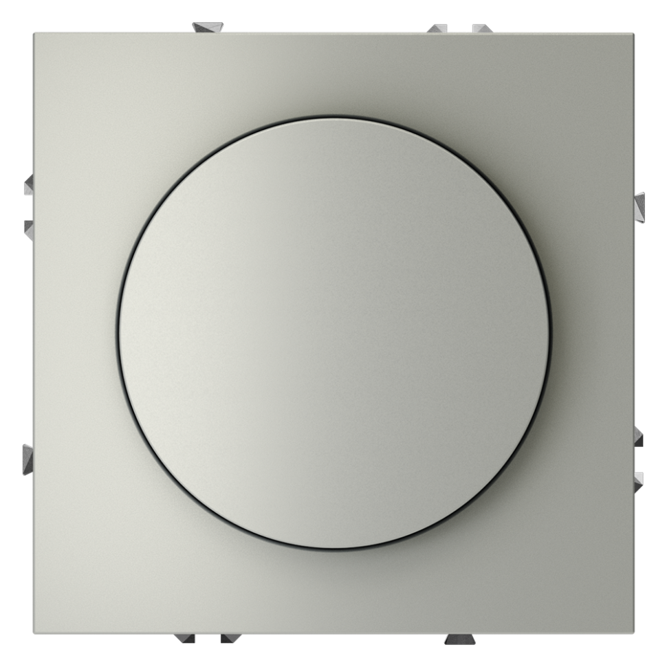 Светорегулятор встраиваемый VOLTUM S70 поворотно-нажимной 600 Вт, (сталь) в строительном магазине