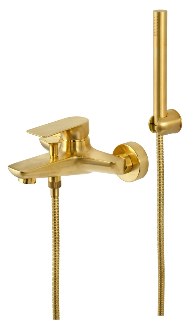 Смеситель для ванны Remer Infinity I02BG, золото брашированное в строительном магазине
