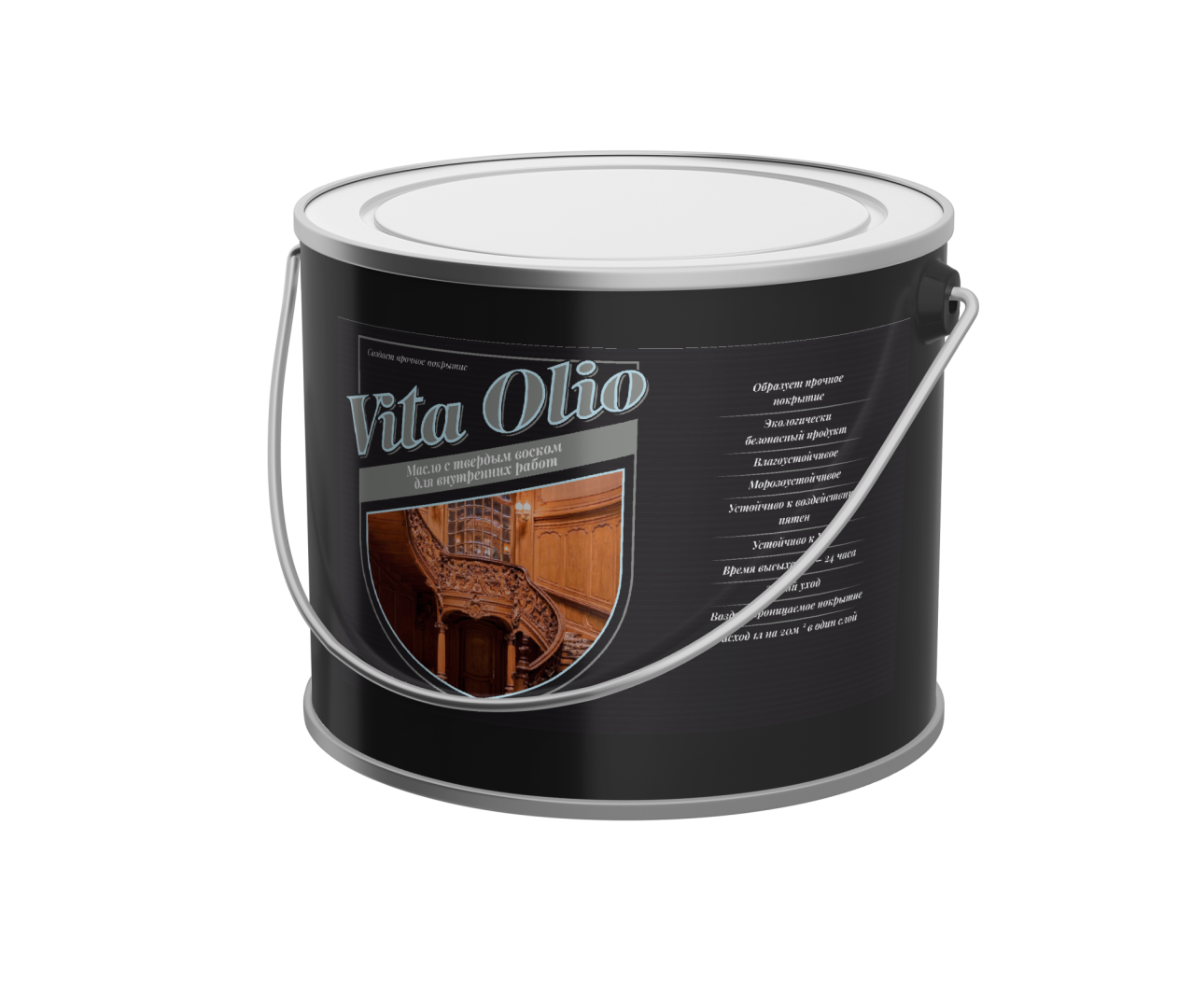 Масло для внутренних работ VITA OLIO с твердым воском шелковисто-матовое 0,75л в строительном магазине