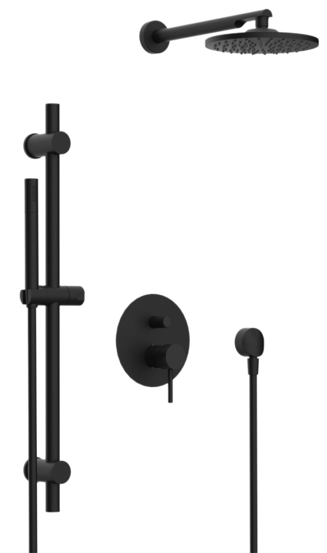 Душевая система Remer X Style X09S01ONO, черный матовый в строительном магазине