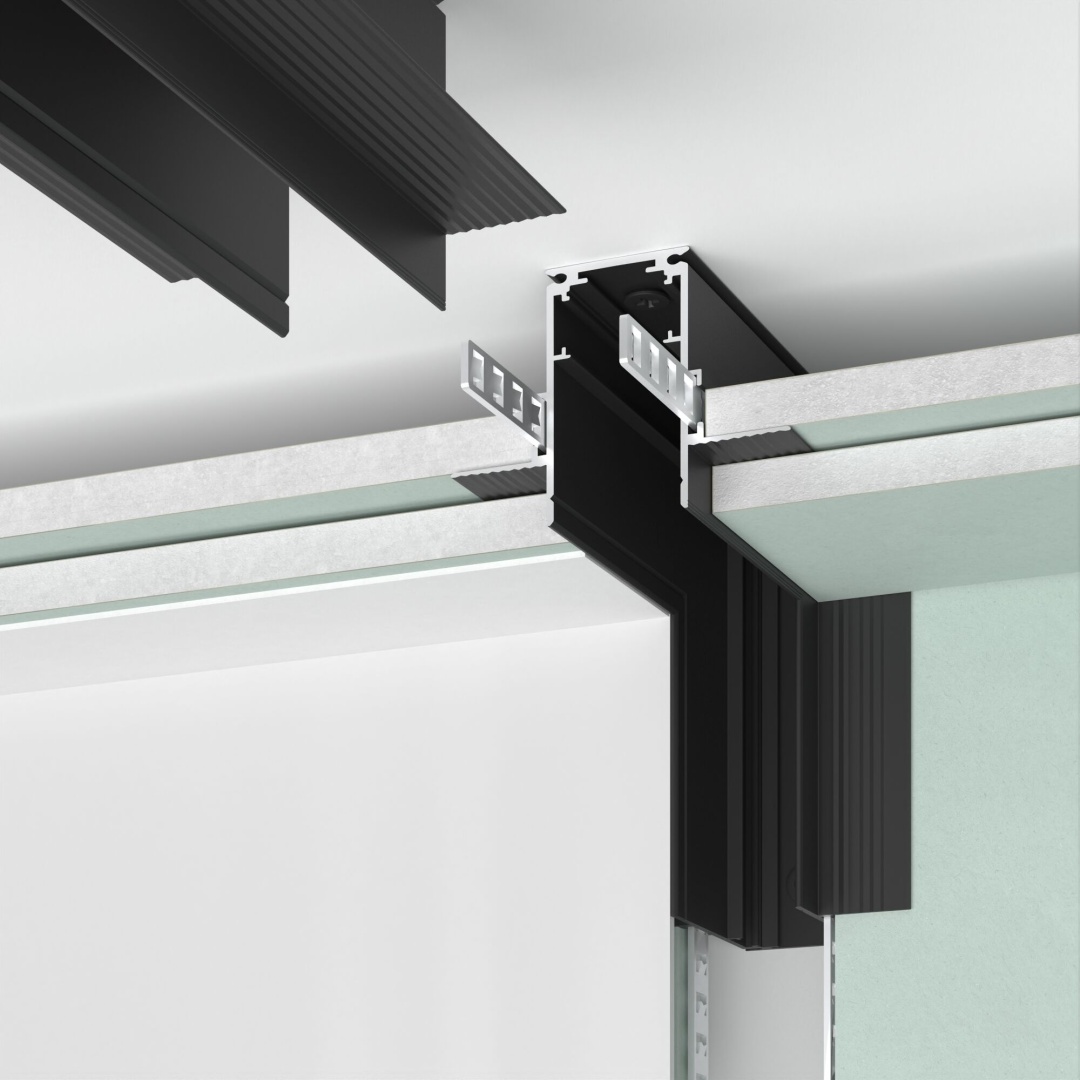 Slim Magnetic Коннектор угловой внутренний для встраиваемого шинопровода под ГКЛ 9,5мм (черный) 85213/00 85213/00 в строительном магазине