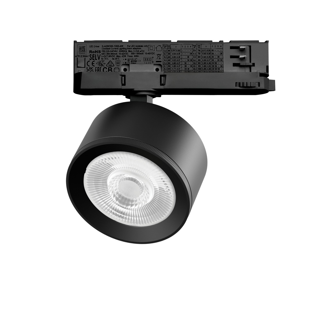 A5547QT60G Светильник ALTA PRO для трековой системы Quattro LED 15W 1700LM 60G ЧЕРНЫЙ 4000K с адаптером (215547 + 594037 + 215504) в строительном магазине