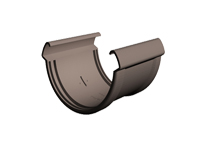 LUX Соединитель желоба Docke ПВХ Шоколад