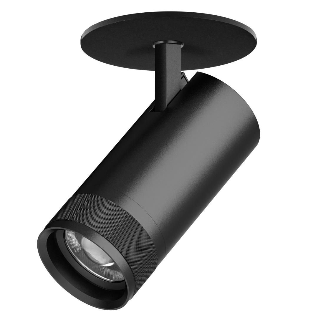 C4307RS Светильник CANNO PRO встраиваемый LED 30W 2100LM 20-55G ЧЕРНЫЙ 2700-4200-6000K IP20 с адаптером (304307 + 215007) в строительном магазине