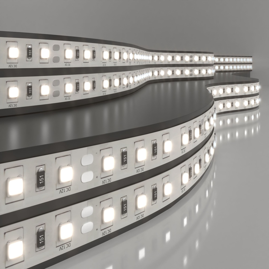 Светодиодная лента 12 В 14,4 Вт/м 60 Led/м 5050 IP20, дневной белый 4200 K, 5 м Лента светодиодная 12V 14,4W 60Led 5050 IP20 дневной белый, 5м в строительном магазине
