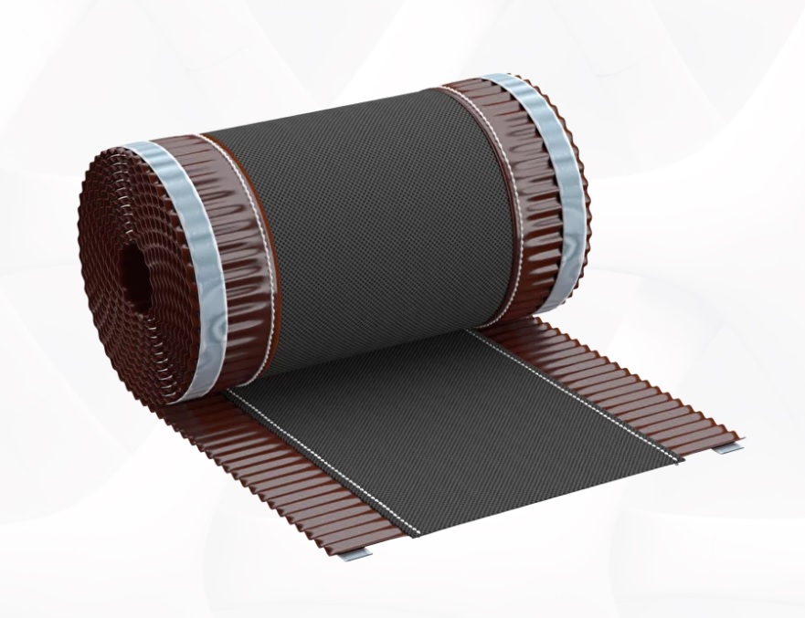 Аэроэлемент конька- хребта узкий VENLE-OPTIMA-V коричневый