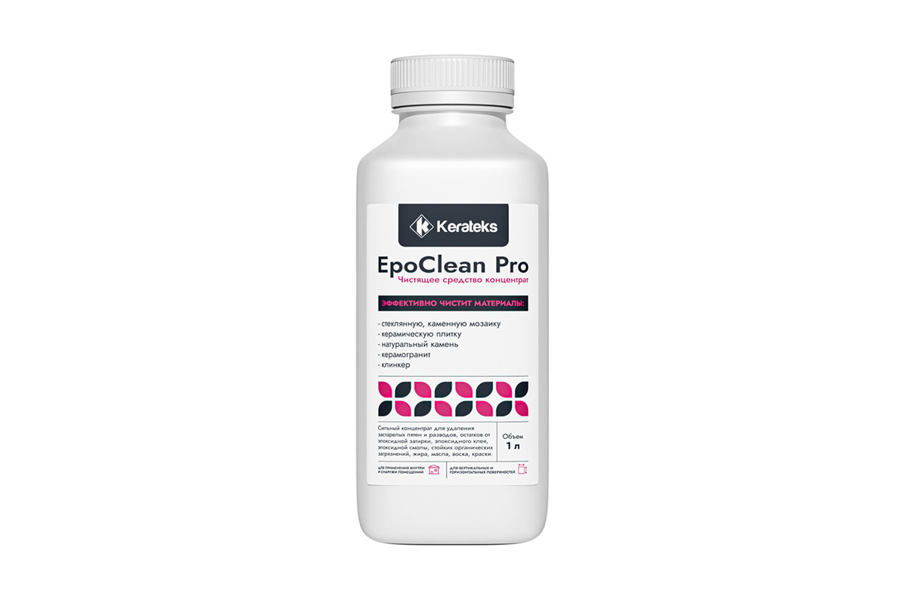 Очиститель от остатков эпоксидной затирки Kerateks EpoClean Pro 1л