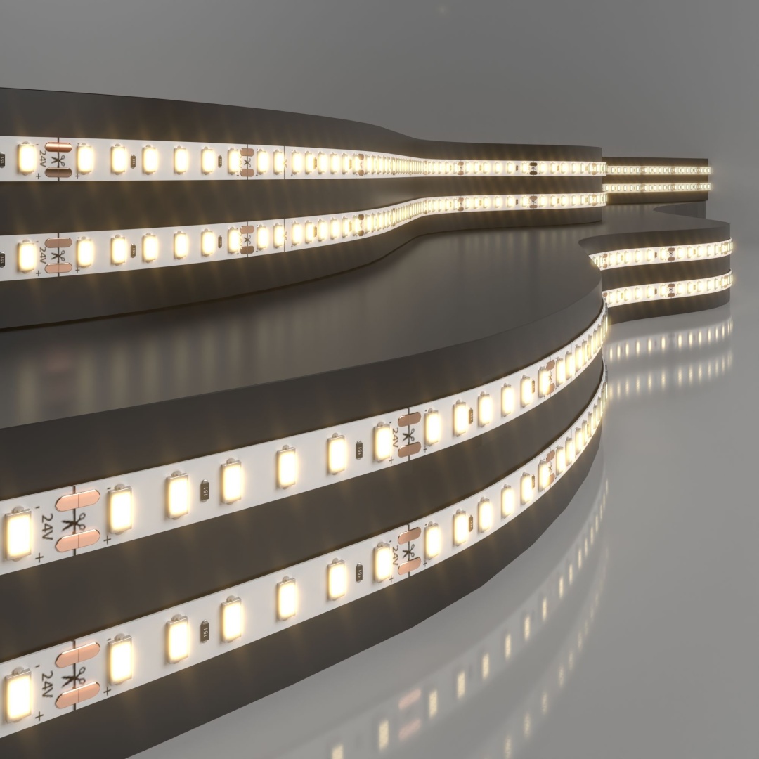 Светодиодная лента 24 В 8 Вт/м 120 Led/м 2116 IP20, тёплый белый 3300K, 5 м 2116 24V 120Led 8W IP20 в строительном магазине