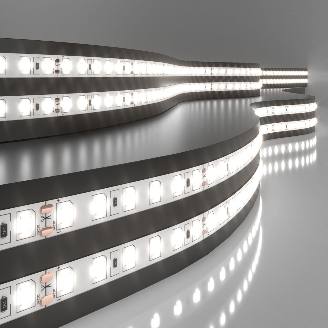 Светодиодная лента 24 В 9,6 Вт/м 120 Led/м 2835 IP20, дневной белый 4200K, 5 м Лента светодиодная 24V 9,6W 120Led 2835 IP20 дневной белый, 5м в строительном магазине