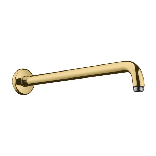 Кронштейн верхнего душа Hansgrohe 38,9 см. 27413990, полированное золото в строительном магазине