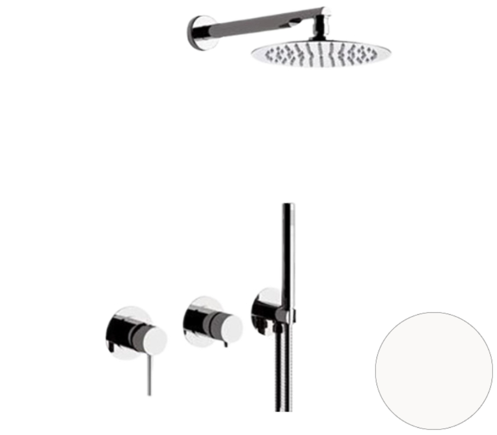 Душевая система Remer X Style X96S02BO, белый матовый в строительном магазине