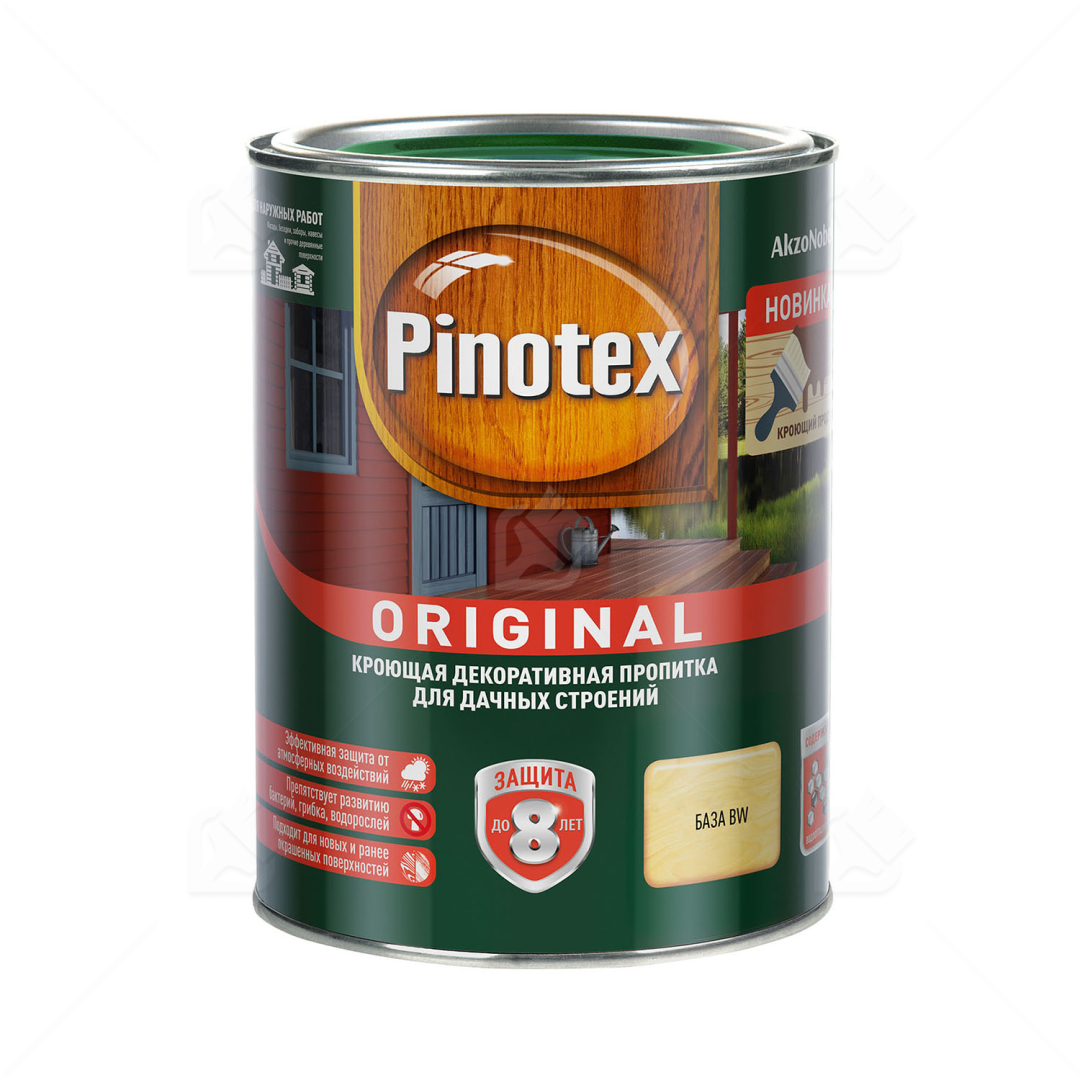 Пропитка Pinotex Original база BW защита дерева 0,9 л.