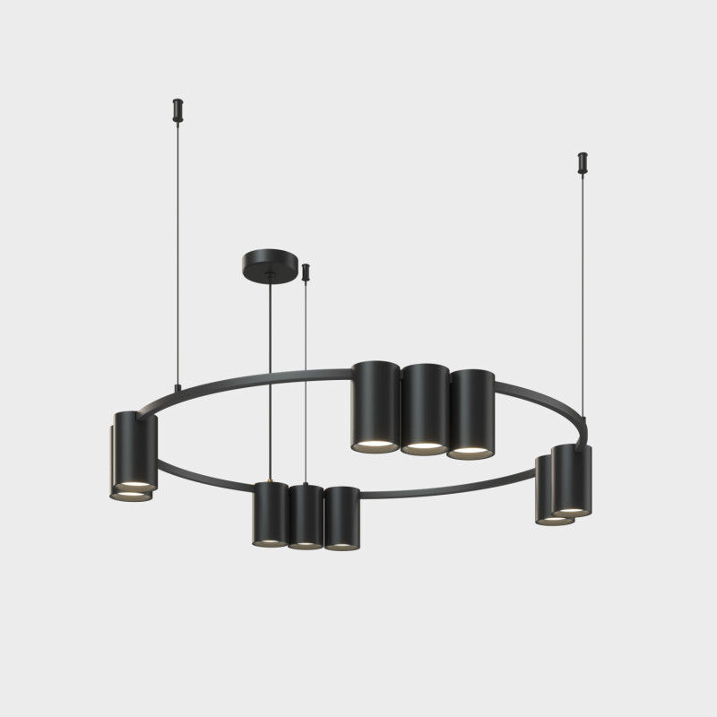 DK4065-BK Подвесной светильник ORBIT, IP20, 10xGU10 LED до 15 Вт, черный матовый, алюминий в строительном магазине